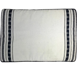 Коврик яхтенный нескользящий Marine Business Santorini Anchors 600х450мм белый (10266024)